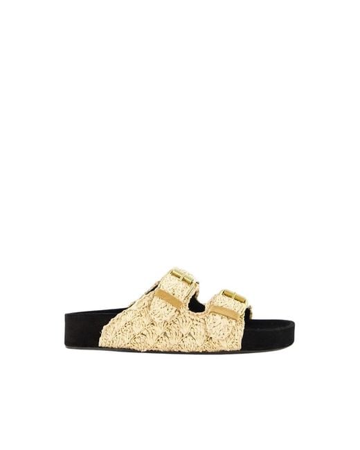 Isabel Marant Metallic Sliders