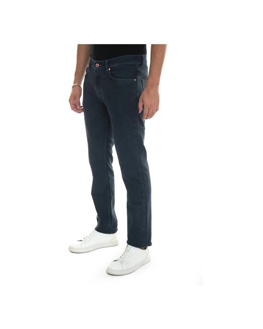 Harmont & Blaine Blue Straight Fit Jeans for men