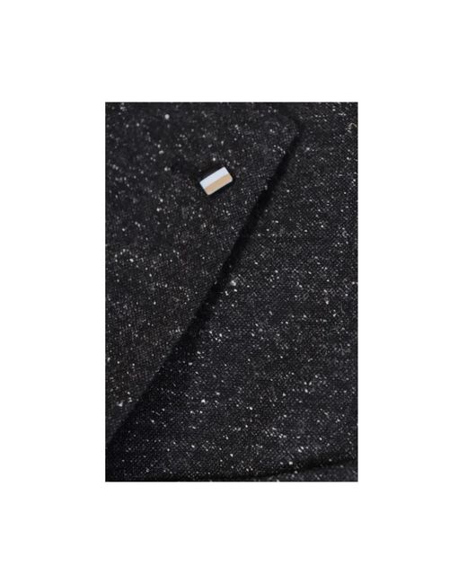 HUGO Jassen ,Zwart ,Leer Hanry Bib Jacket in het Black voor heren