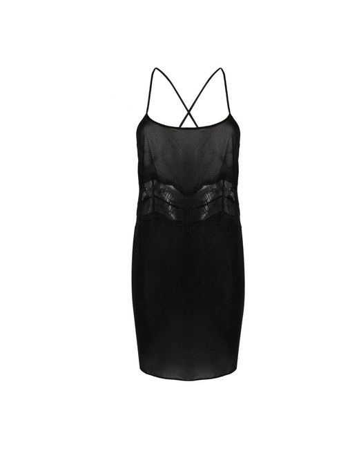 Short Dresses Calvin Klein de color Black