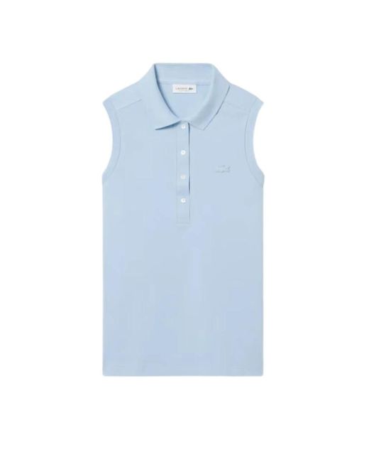 Lacoste Blue Sleeveless Tops