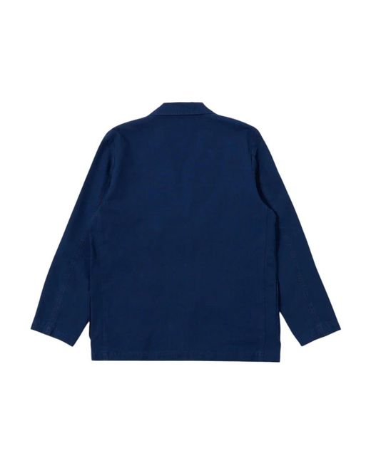 Universal Works Two Button Jacket in het Blue voor heren