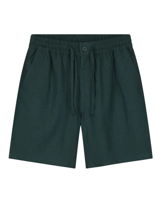Casual Shorts Olaf Hussein de hombre de color Green