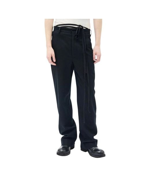 Ann Demeulemeester Blue Suit Trousers for men