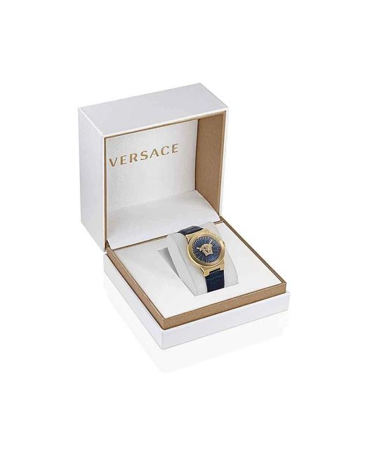 Versace Metallic Armbanduhr 38 mm armband leder medusa infinite