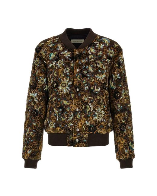 Dries Van Noten Valtor Bomberjack in het Green voor heren