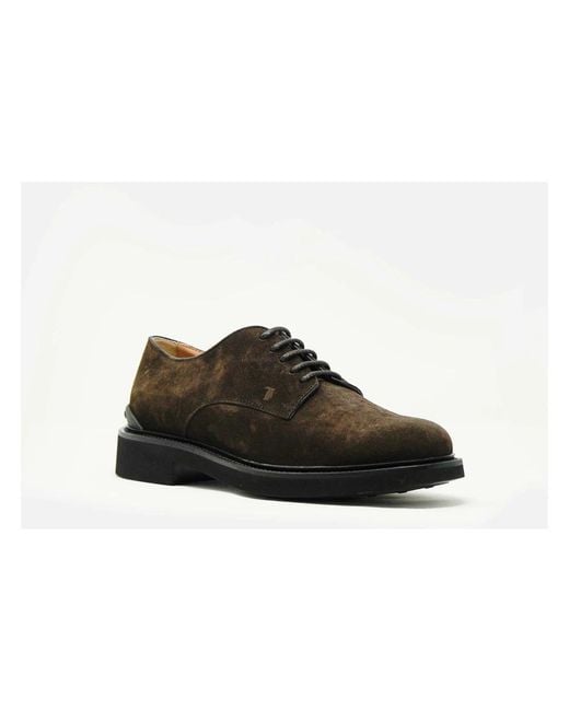 Tod's Black Laced Shoes for men