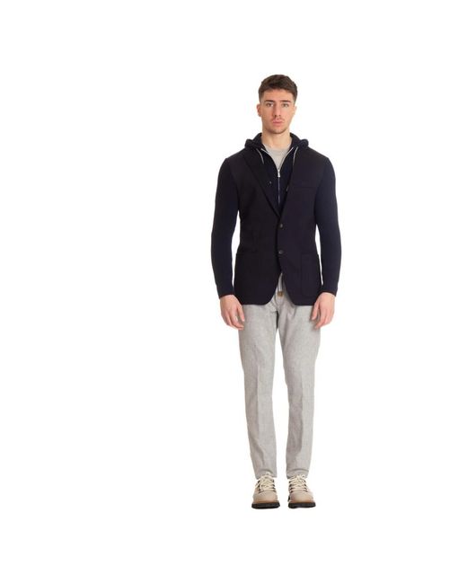 Eleventy Blue Blazers for men