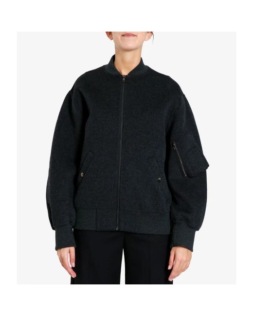 Semicouture Lana Bomber Jacket in het Blue