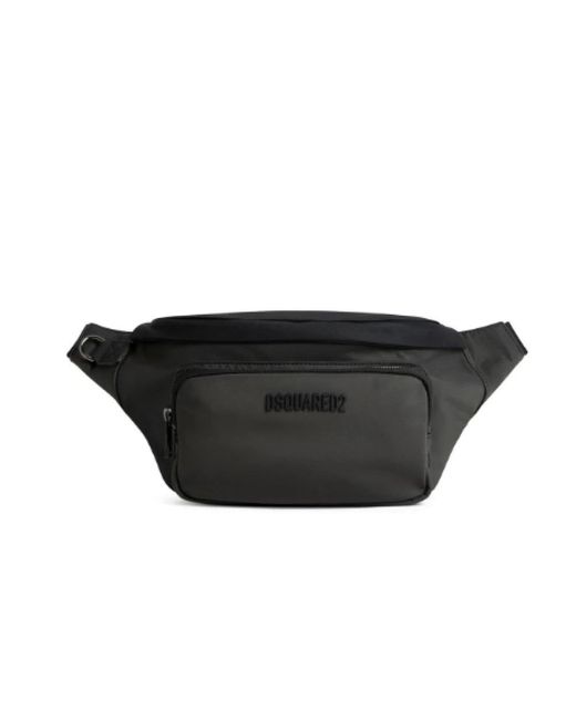 DSquared² Black Belt Bags for men
