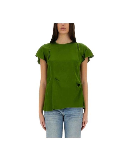 Victoria Beckham Green Blouses