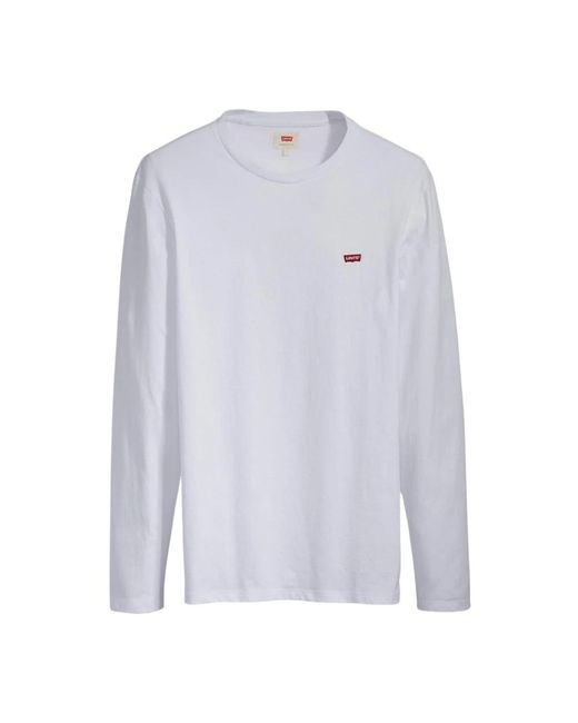Levi's Blue Long Sleeve T-Shirts for men