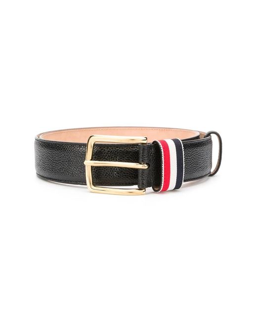 Thom Browne Black Belts for men
