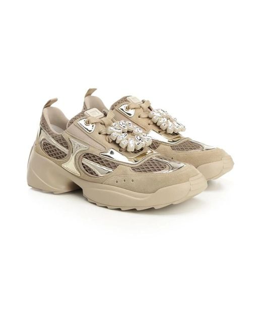 Roger Vivier Natural Sneakers