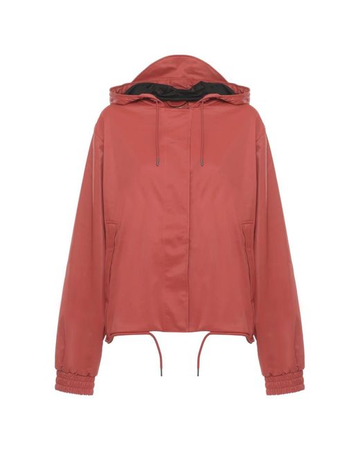 Rains String W Jacket in het Red