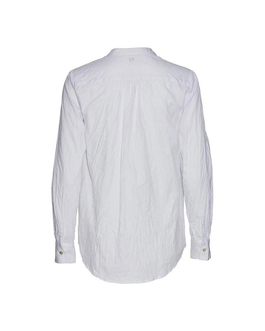 Heartmade Overhemden ,Wit ,Katoen Klassieke Maple Shirt Off in het Blue