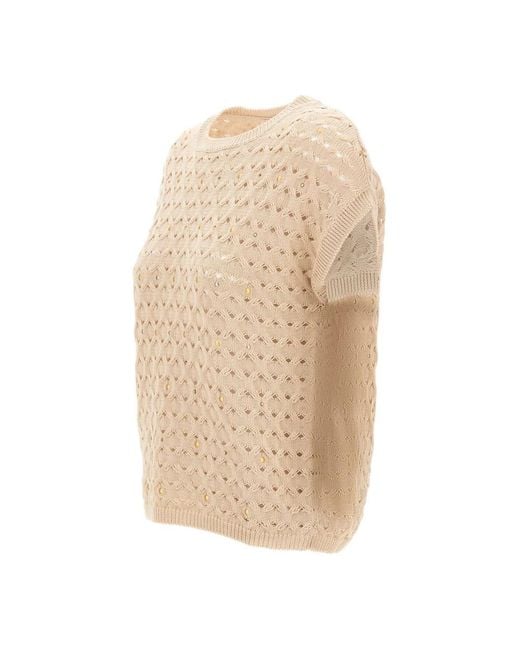 Kangra Natural Round-Neck Knitwear