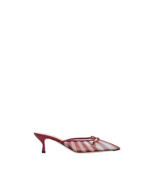 Fendi Pink Heeled Mules