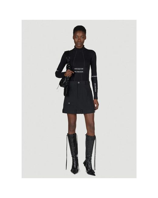 Balenciaga Black Short Skirts