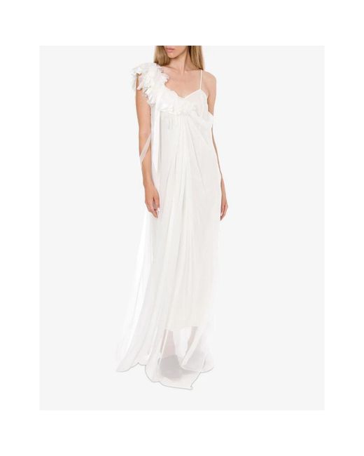 Alberta Ferretti White Gowns