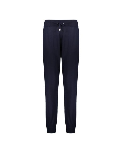 Moorer Hoodies & Sweatvesten ,Blauw ,Hoodie Met Elastische Tailleband in het Blue
