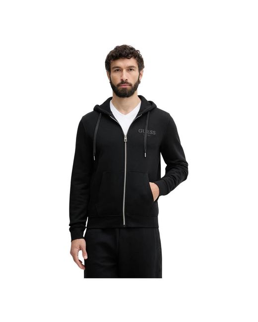 Zip-Throughs Guess pour homme en coloris Black