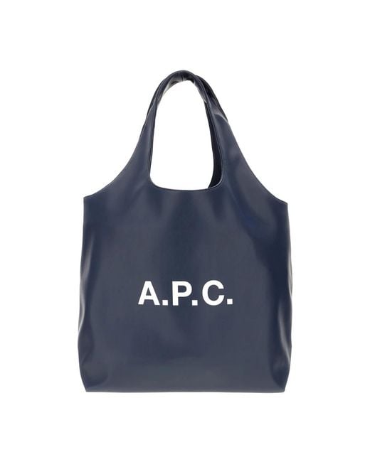 A.P.C. Blue Shopping Bags