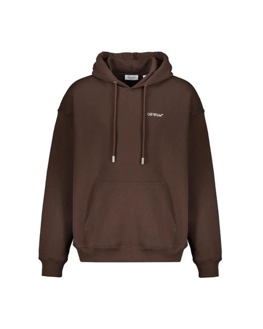 Off-White c/o Virgil Abloh Brown Hoodies for men
