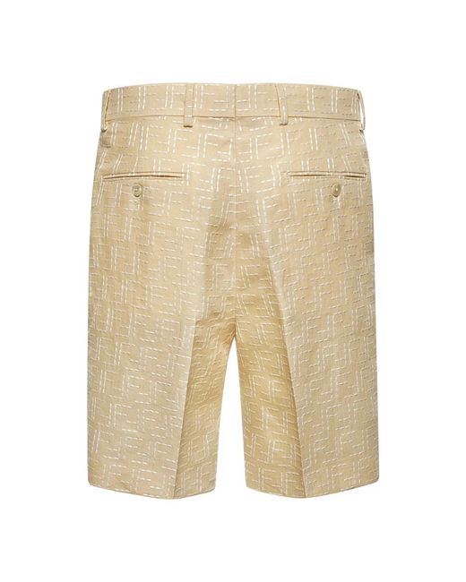 Fendi Natural Casual Shorts for men