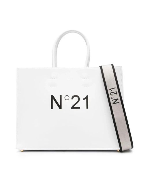 N°21 White Tote Bags