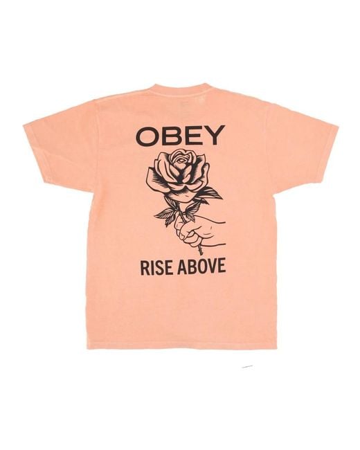 Obey Orange T-Shirts for men