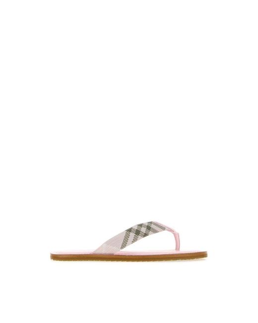 Burberry Pink Flip Flops