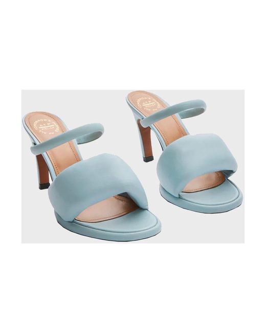 Heeled Mules di Atp Atelier in Blue