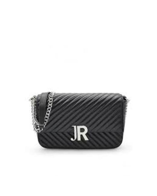 John Richmond Black Stilvolle Schultertasche
