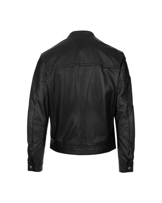 Peuterey Leather Jackets in Black für Herren