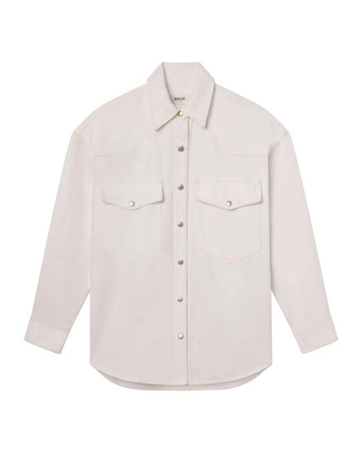 Agolde Lotta Shirt in het White