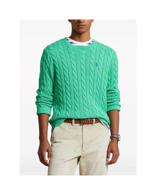 Ralph Lauren Green Round-Neck Knitwear for men