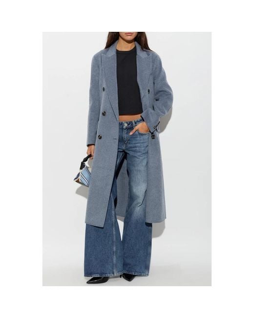 Double-Breasted Coats Rag & Bone de color Blue