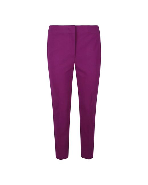 Max Mara Purple Slim-Fit Trousers