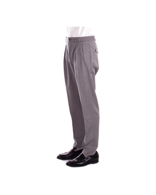 Tagliatore Gray Straight Trousers for men