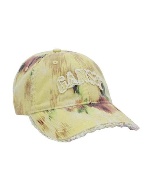 Ganni Yellow Caps