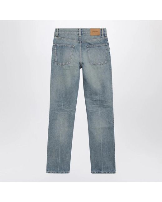 Saint Laurent Blue Straight Fit Jeans