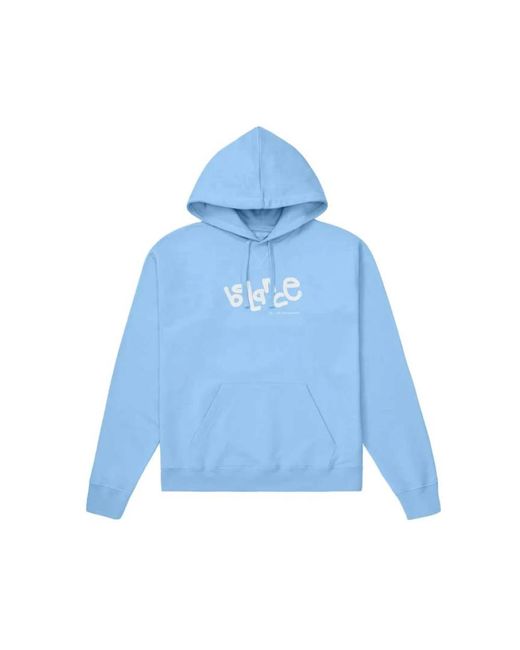 Objects IV Life Hoodies & Sweatvesten ,Blauw ,Katoen Life Balance Print Hoodie in het Blue voor heren