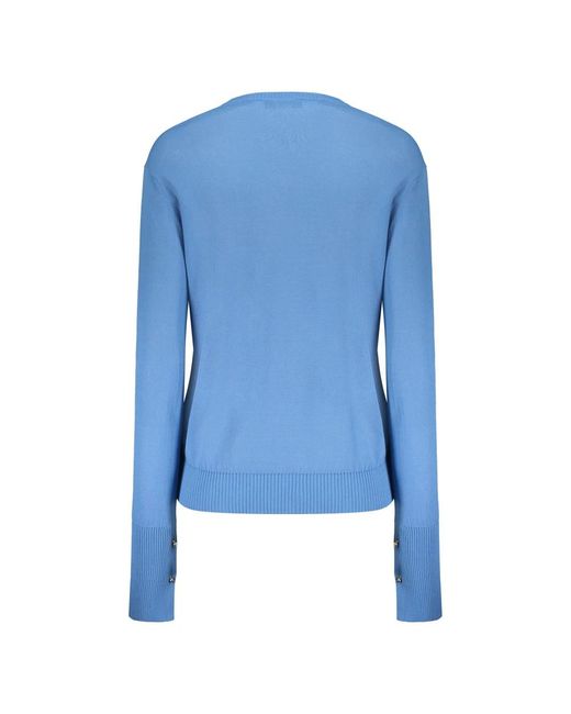 Moorer Blue Langarmpullover