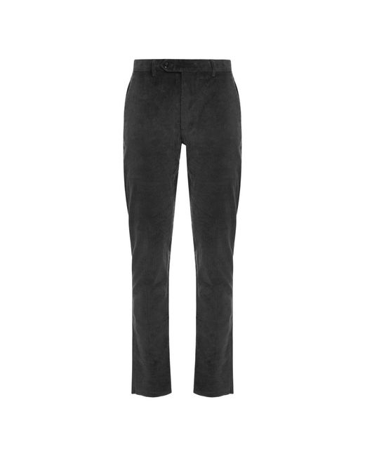 Straight Trousers Moorer de hombre de color Black