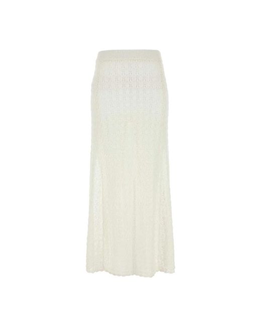 Ganni White Maxi Skirts