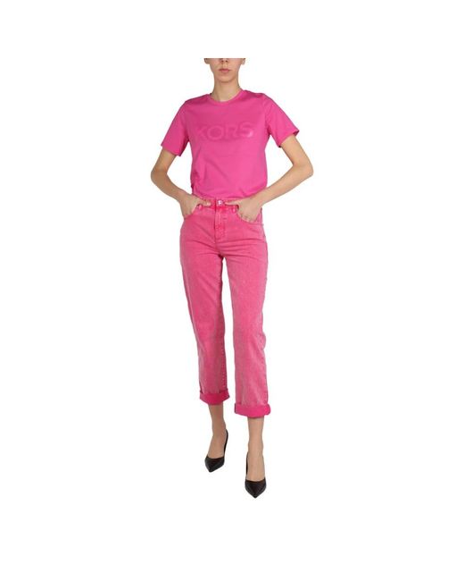 Michael Kors Pink Straight Jeans