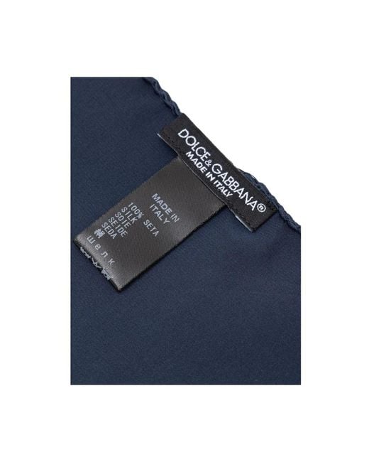 Dolce & Gabbana Blue Pocket Scarves for men