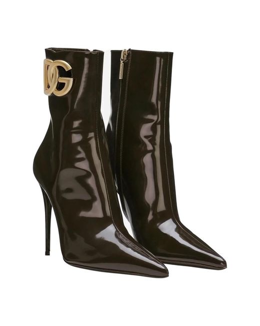 Dolce & Gabbana Black Heeled Boots