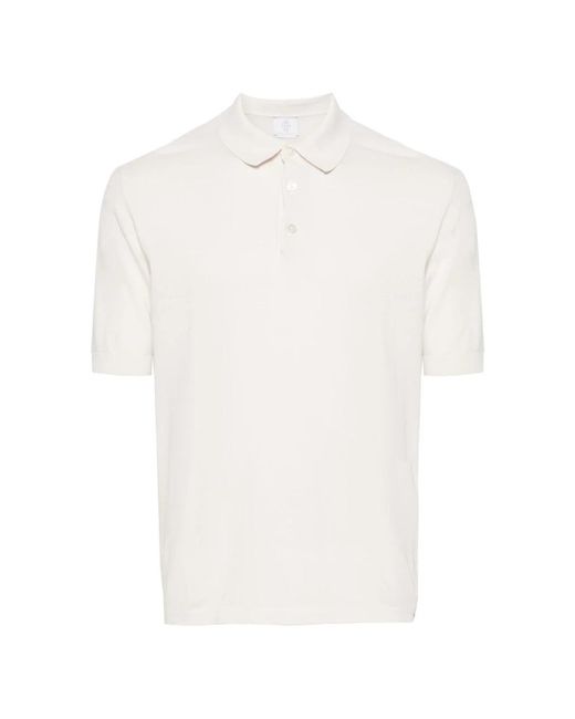 Eleventy White Polo Shirts for men